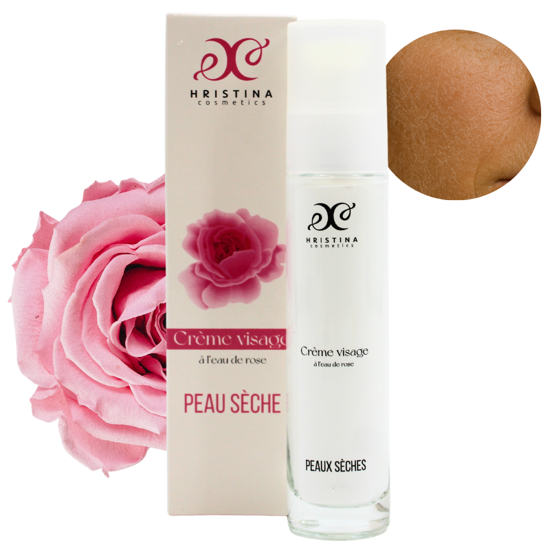 CRÈME VISAGE HYDRATANTE – PEAUX SÈCHES & SENSIBLES – 100 % NATURELLE 50ML