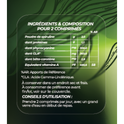 CURE 3 MOIS SPIRULINE BIO