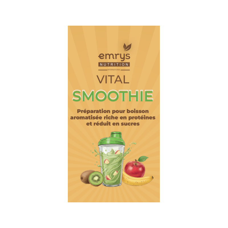 VITAL SMOOTHIES KIWI POMME BANANE EMRYS NUTRITION (BOX DE 5 SACHETS)